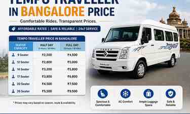 Tempo traveller in bangalore price