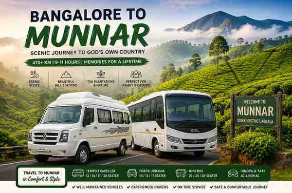 Bangalore to Munnar